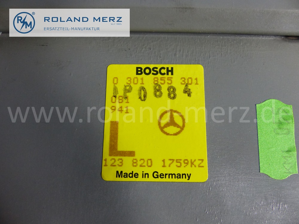 1238201759 Bosch Leuchteinheit, Scheinwerfer, mit Blinkleuchte, H4, Leuchtweitenregulierung, links, Rechtsverkehr, Mercedes W123, Original Mercedes Neuteil, NOS 