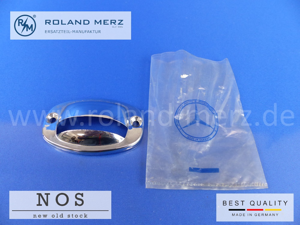 0008260077 Blende Chrom Kennzeichenbeleuchtung Mercedes W110 W111
