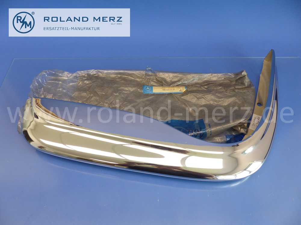 1088850101 Stoßfänger Oberteil vorne links, Mercedes W108, W109, Original Mercedes Neuteil, NOS 