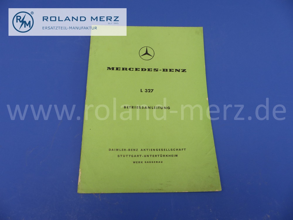 operating manual, german, Mercedes L327 Kurzhauber, OM326, edition 05/1959, 22 pages, edition A, original Mercedes document, NOS 