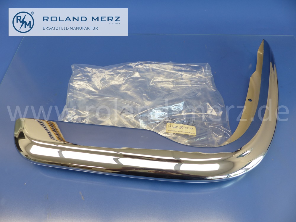 1128850501 Stoßfänger, Oberteil vorne links, Mercedes W111, W112, Original Mercedes Neuteil, NOS 