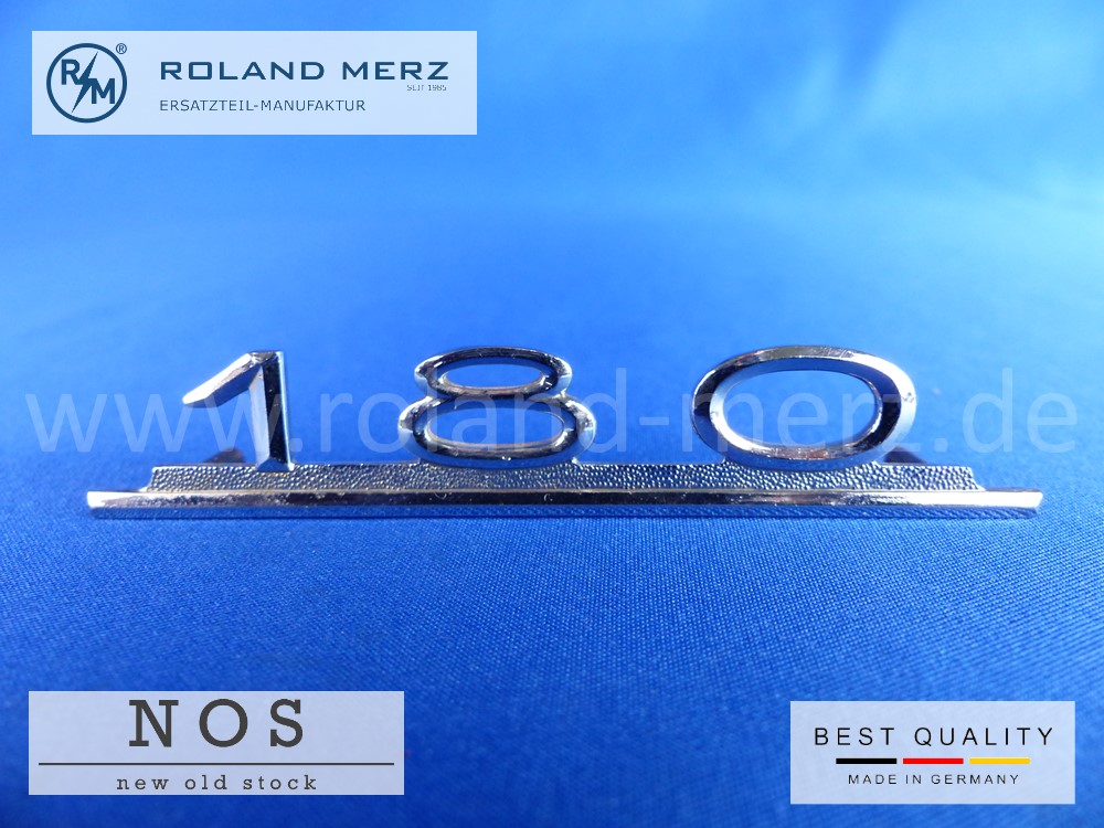 120 817 00 14 Mercedes Typenkennzeichen innen an Schalttafel mitte 180 original Neuteil/NOS