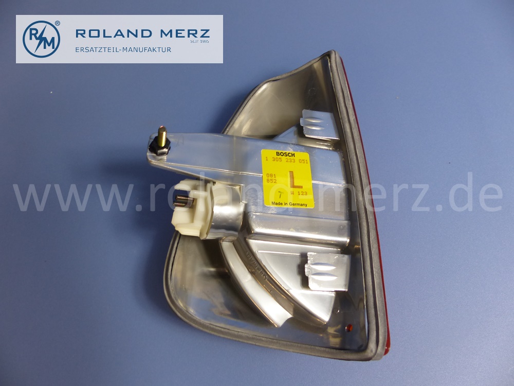 1238201759 Bosch Leuchteinheit, Scheinwerfer, mit Blinkleuchte, H4, Leuchtweitenregulierung, links, Rechtsverkehr, Mercedes W123, Original Mercedes Neuteil, NOS 