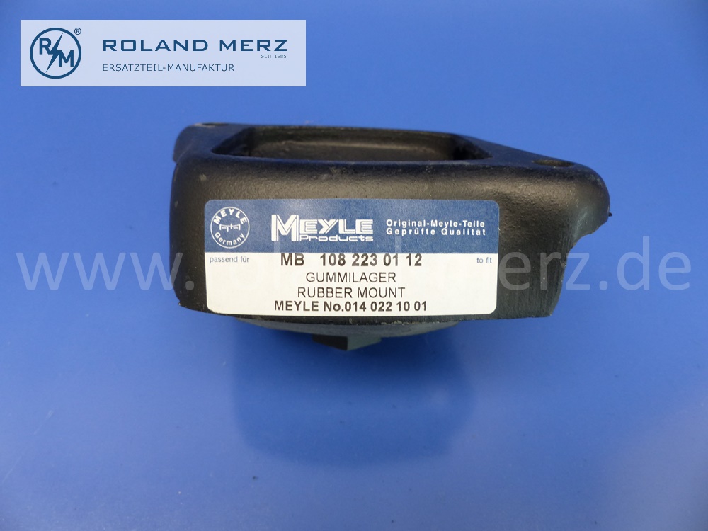 Gummilager, Elastomerlager Motoraufhängung vorne links oder rechts, Mercedes W108, W109, W111, Original Mercedes Neuteil, NOS